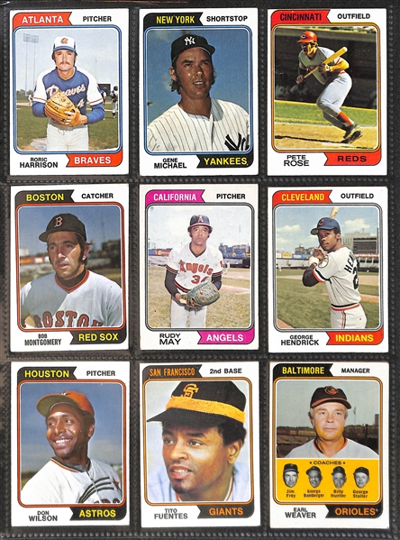 1974 Topps Baseball Complete Set of 660 Cards w. Dave Winfield Rookie Card