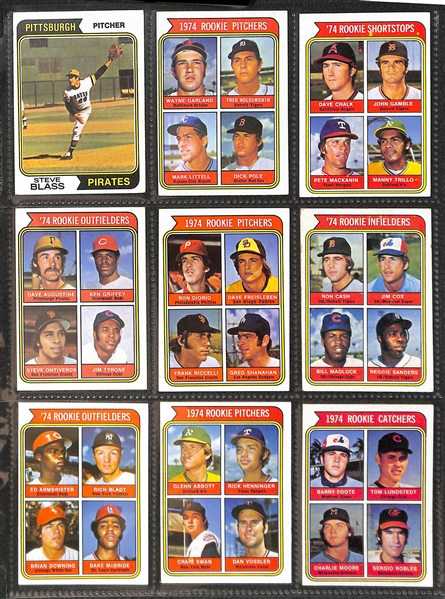 1974 Topps Baseball Complete Set of 660 Cards w. Dave Winfield Rookie Card