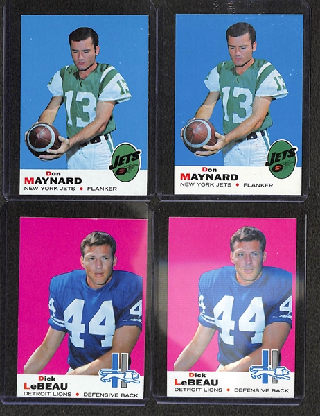 Lot of (175) 1969 Topps Football Cards w. Larry Csonka Rookie Card
