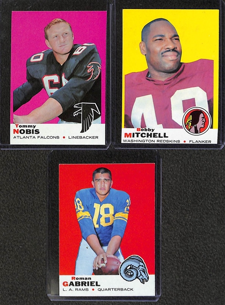 Lot of (175) 1969 Topps Football Cards w. Larry Csonka Rookie Card