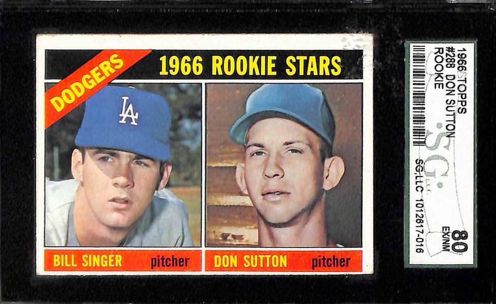 Lot of (5) 1950s and 60s Rookie Baseball Cards (SGC Graded) w. McCovey, Sutton, Bunning and Marichal