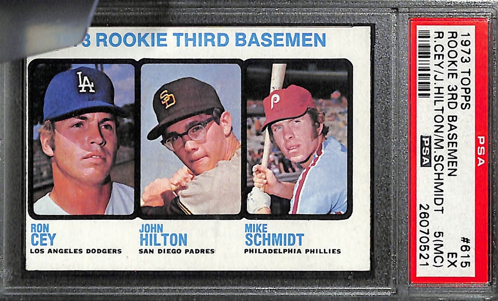 Lot of (5) 1970s PSA Graded Rookie Stars w/ Schmidt, Munson, Gossage 