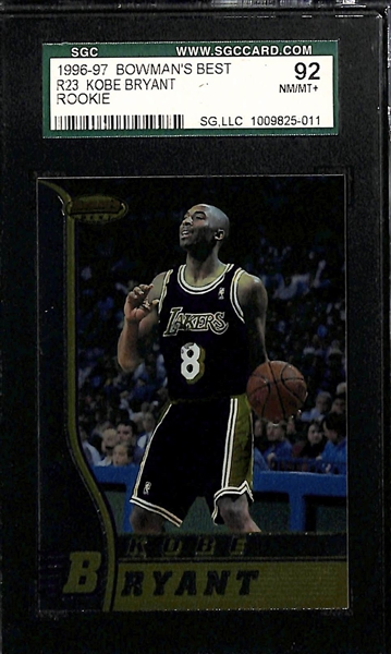 Lot of (7) Graded Kobe Bryant Rookie Cards w/ (6) 23KT Gold Rookies