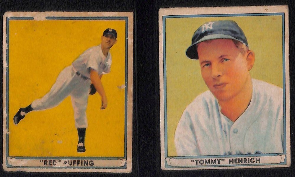 Lot of (14) 1941 Play Ball Cards & (7) 1948 Leaf Cards w. 1941 Play Ball Joe Cronin