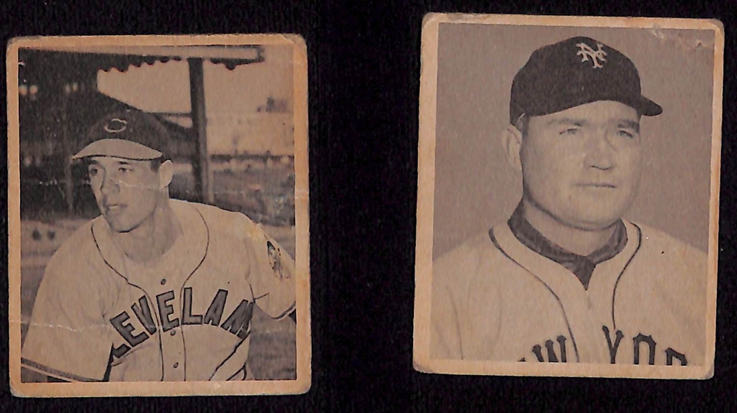 Lot of (27) 1948 Bowman Baseball Cards w. Bob Feller