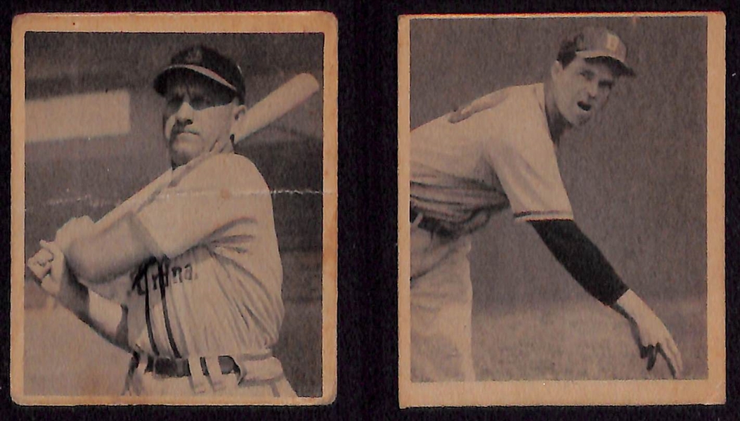 Lot of (27) 1948 Bowman Baseball Cards w. Bob Feller