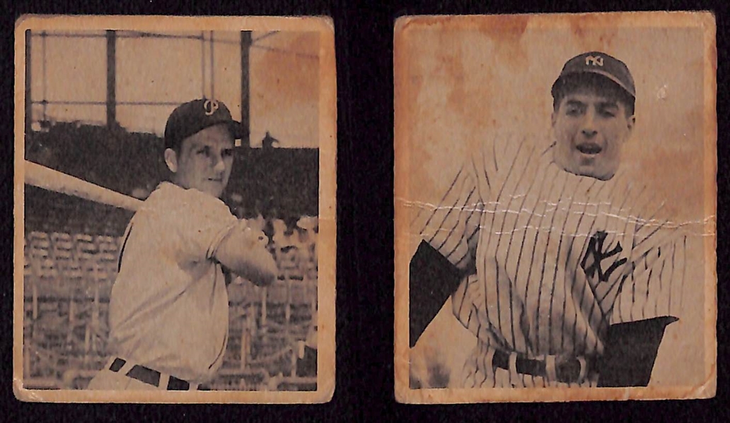 Lot of (27) 1948 Bowman Baseball Cards w. Bob Feller