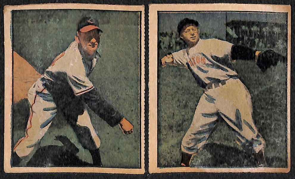 Lot of (9) 1951 Bowman Baseball Cards & (15) 1951 Berks Ross Cards w. 1951 Bowman Leo Durocher