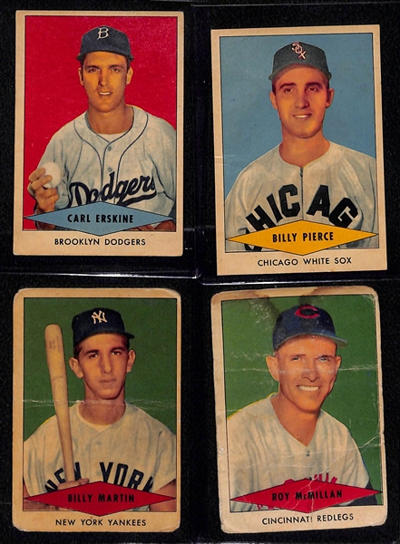  Lot of (7) 1954 Red Heart & (5) 1954 Dan-Dee Cards w. 1954 Red Heart Ralph Kiner