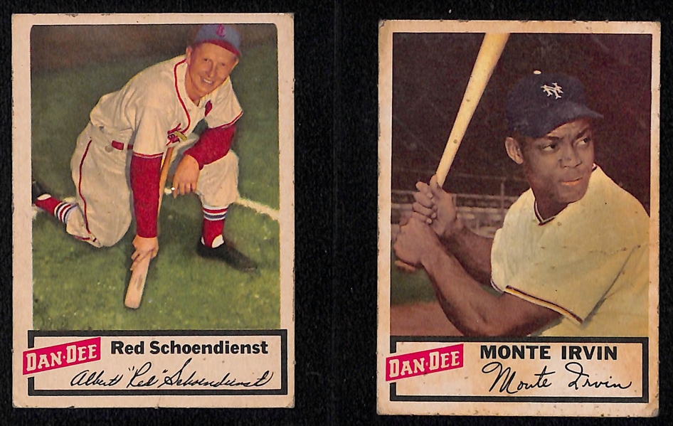 Lot of (7) 1954 Red Heart & (5) 1954 Dan-Dee Cards w. 1954 Red Heart Ralph Kiner