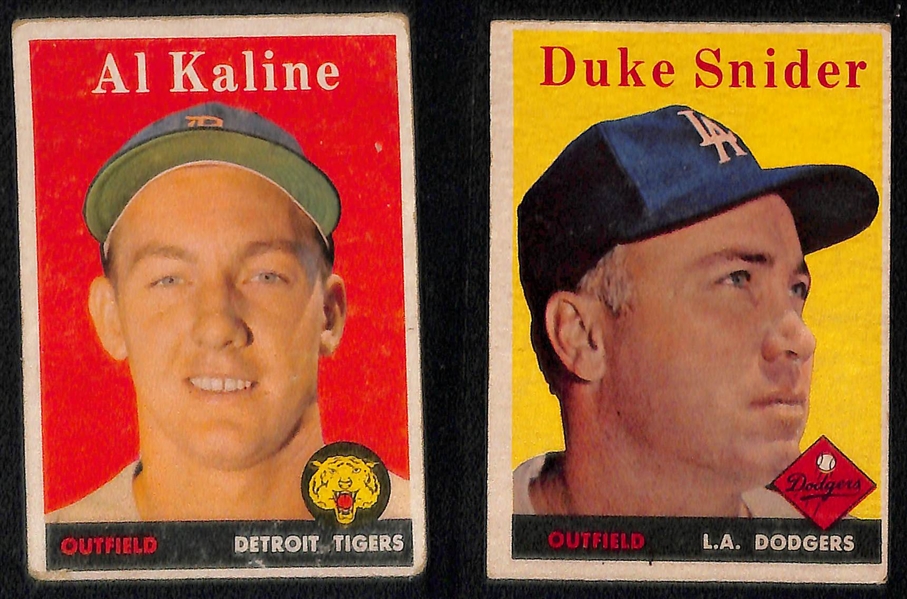 Lot of (15) 1957-1959 Topps Star Cards w. 1957 Warren Spahn