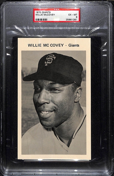Complete Set of (12) PSA Graded 1970 San Francisco Giants Team Set w/ Willie Mays PSA 8