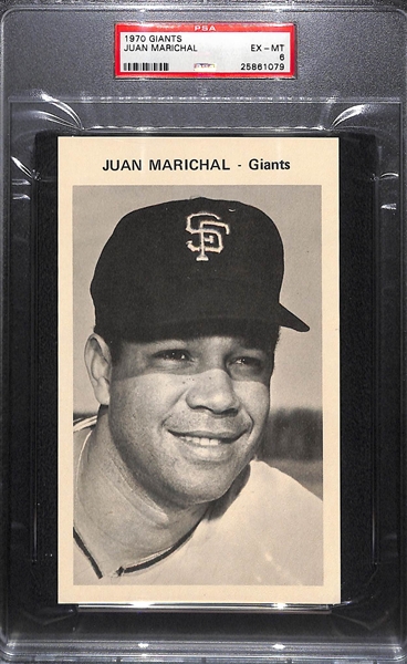 Complete Set of (12) PSA Graded 1970 San Francisco Giants Team Set w/ Willie Mays PSA 8