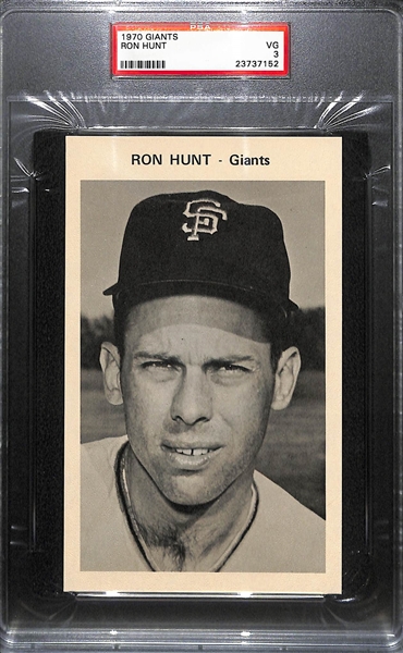 Complete Set of (12) PSA Graded 1970 San Francisco Giants Team Set w/ Willie Mays PSA 8