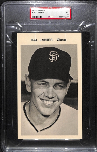 Complete Set of (12) PSA Graded 1970 San Francisco Giants Team Set w/ Willie Mays PSA 8