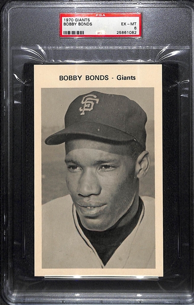 Complete Set of (12) PSA Graded 1970 San Francisco Giants Team Set w/ Willie Mays PSA 8