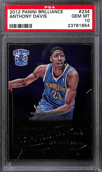 Lot of (4) Basketball Stars All Graded PSA 10 w. LeBron James, Anthony Davis, Shaq, and Morant