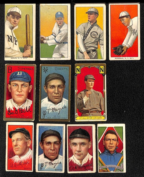  Lot of (8) T206/T205/T201 Early 1900s Tobacco Cards w. Ed Reulbach