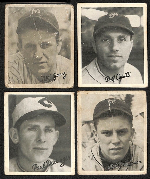 Lot of (16) 1936 (R322) Goudey Baseball Cards w. Pepper Martin
