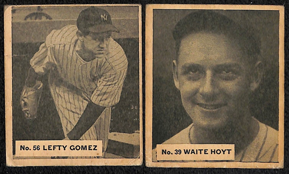 Lot of (8) HOF 1936 Canadian Goudey (V355) Cards w. Connie Mack