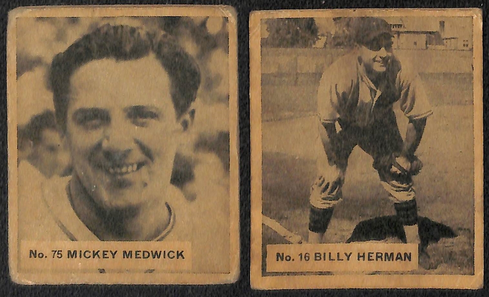 Lot of (8) HOF 1936 Canadian Goudey (V355) Cards w. Connie Mack