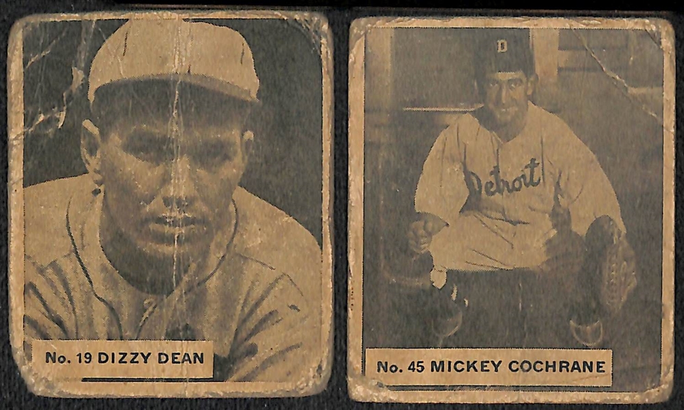  Lot of (41) 1936 Canadian Goudey (V355) Cards w. Dizzy Dean