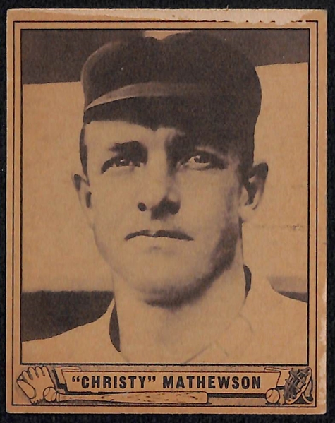  Lot of (65+) 1940 Play Ball Cards w. Christy Mathewson