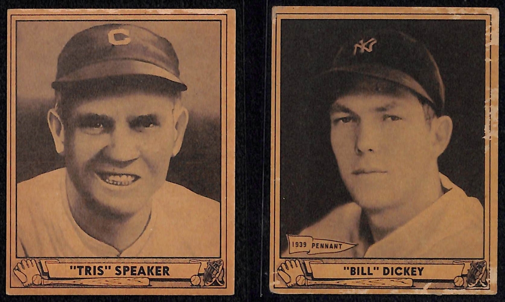  Lot of (65+) 1940 Play Ball Cards w. Christy Mathewson
