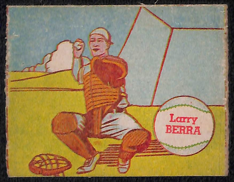 Lot of (6) 1941 Double Play Cards & (20) 1949 R302-2 MP & Co Strip Cards w. Yogi Berra
