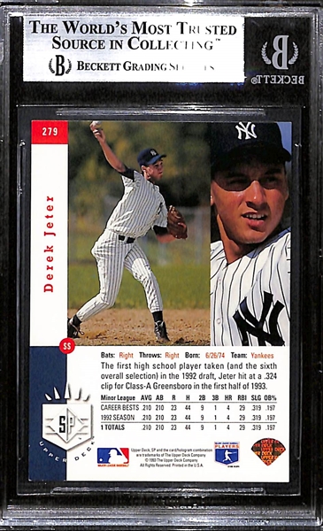 1993 SP Derek Jeter #279 Rookie Card Graded BGS 8.5