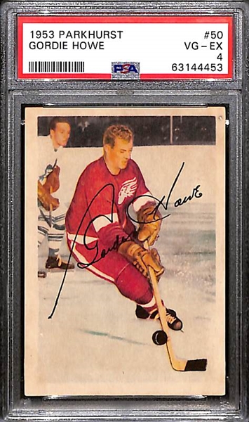 1953 Parkhurst Gordie Howe #50 Graded PSA 4 VG-EX