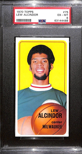 1970 Topps Lew Alcindor #75 Graded PSA 6
