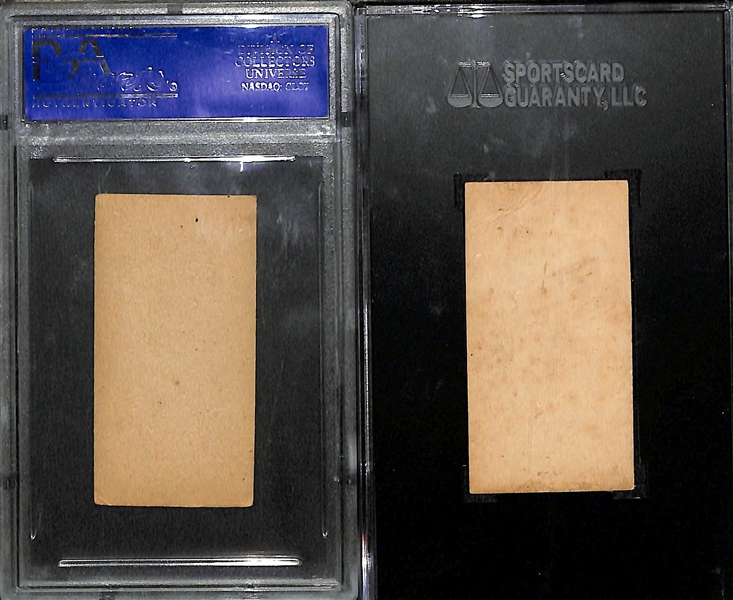 Lot of (2) 1887 Old Judge Cigarettes Graded Baseball Cards w/ J. Fogarty & J. Freeman