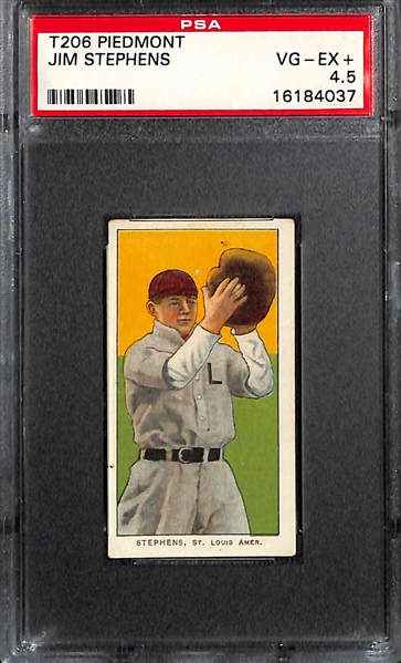 Lot of (3) 1909 T206 Graded Baseball Cards (All Grades 4.5 or higher) w. Larry Doyle