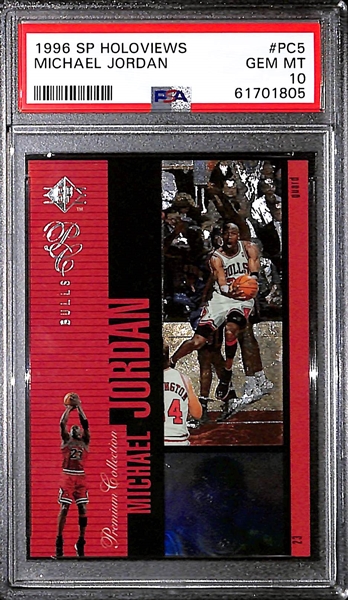 1996 SP Holoview Michael Jordan Graded PSA 10