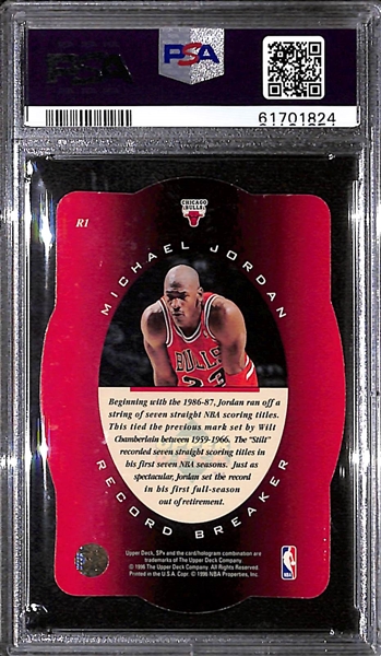 1996 SPx Michael Jordan Record Breaker Graded PSA 10
