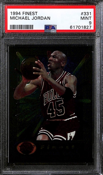 Lot of (3) PSA Graded 9 Michael Jordan Basketball Cards w. 1993 Fleer Living Legends