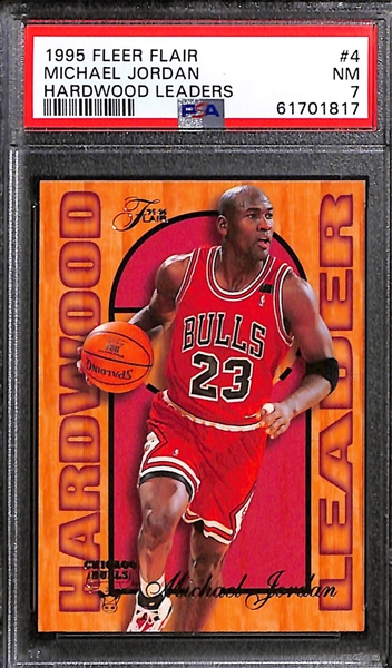 Lot of (6) PSA Graded Michael Jordan Cards w. 1994 Collectors Choice Silver Signature PSA 9