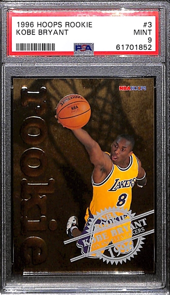 1996 Hoops Rookie Kobe Bryant PSA 9