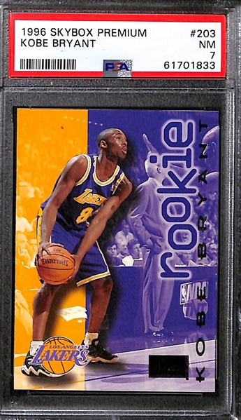Lot of (4) 1996 Kobe Bryant PSA Graded Rookies w. 1996 Stadium Club Rookies 2 PSA 9