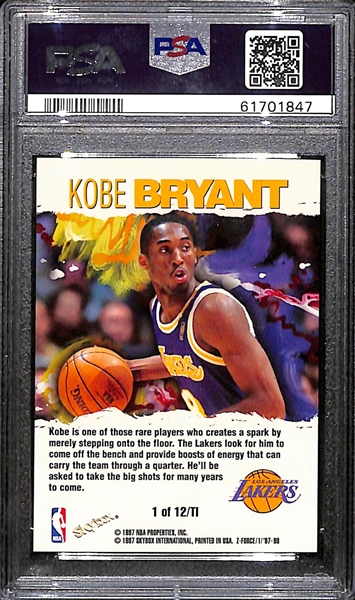 1997 Skybox Z-Force Total Impact Kobe Bryant PSA 9