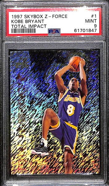 1997 Skybox Z-Force Total Impact Kobe Bryant PSA 9