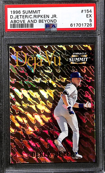 Lot of (6) PSA Graded Derek Jeter Cards w 1996 Select Certified Red PSA 8