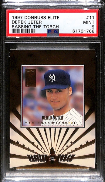 Lot of (6) PSA Graded Derek Jeter Cards w 1996 Select Certified Red PSA 8