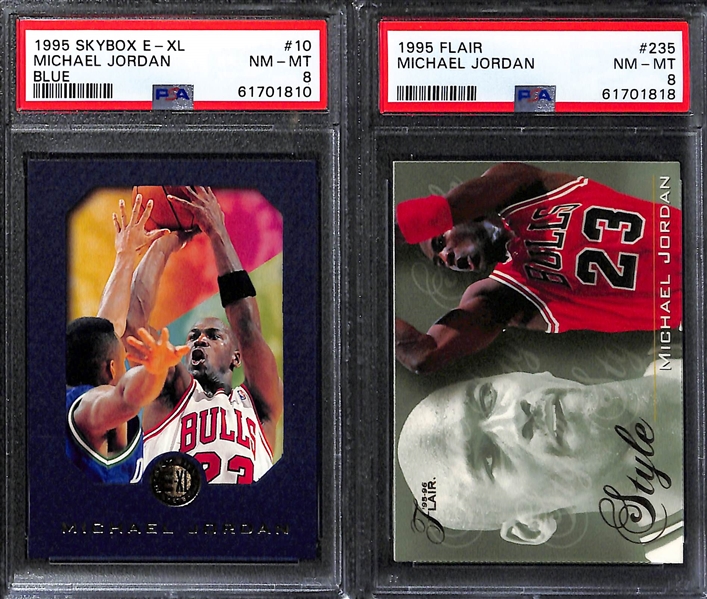 Lot of (6) PSA Graded Michael Jordan Cards w. 1995 SP Championship, Championship Shots PSA 9