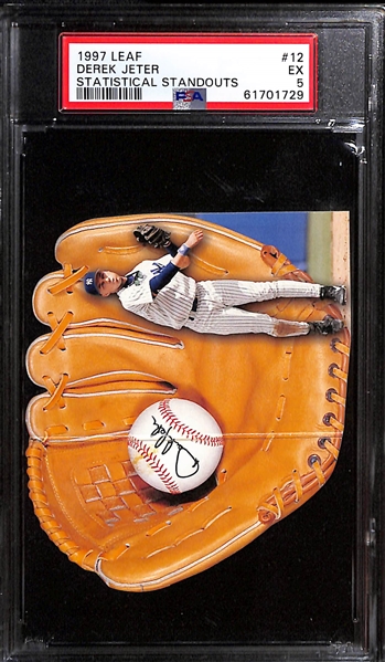 Lot of (10) PSA Graded Derek Jeter Cards w. Rare 1997 Topps Gallery Pre-Production PSA 9 Mint 