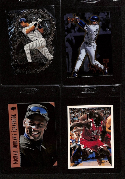 Lot of (100+)  1990s Superstars and Rookies w. Mike Trout, Derek Jeter, and Barry Bonds, Ken Griffey Jr., Michael Jordan