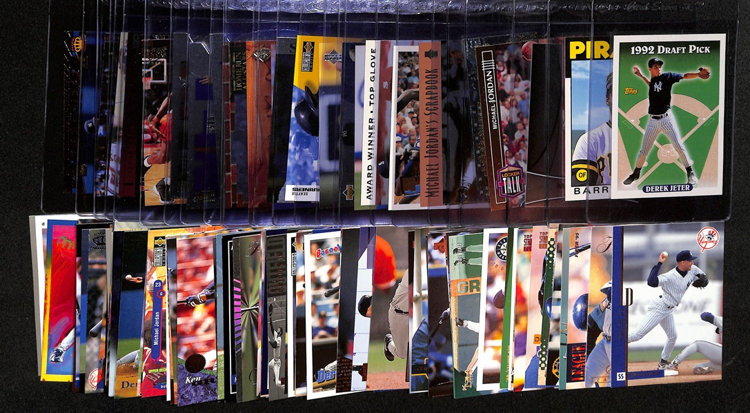 Lot of (100+)  1990s Superstars and Rookies w. Mike Trout, Derek Jeter, and Barry Bonds, Ken Griffey Jr., Michael Jordan