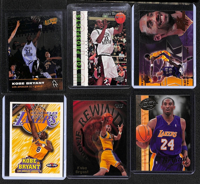 Lot of (22) Kobe Bryant Basketball Cards w. (10) Rookies!