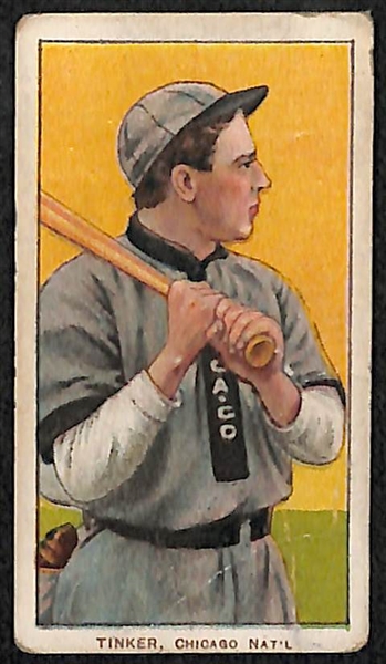 Lot of (4) T206 Cards w. 3-Fingered Brown (Chicago Shirt)
